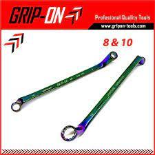 GRIP ON 18-856 KUNCI RING 8 X 10 MM TITANIUM BENGKOK RING SPANNER 8X10