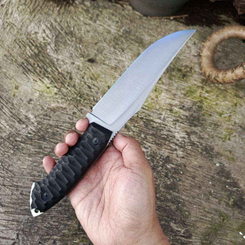 COD Pisau Outdoor Camping Bushcraft Micarta Kydex HSS