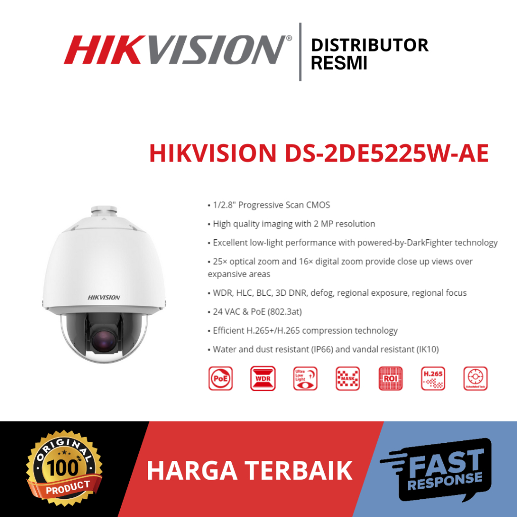 HIKVISION PTZ DS-2DE5225W-AE 2MP