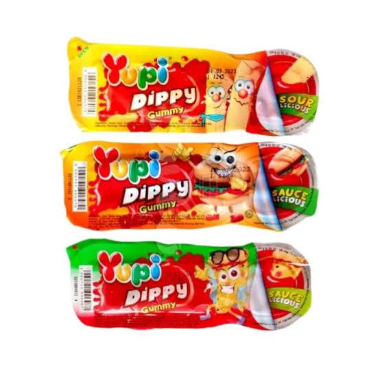 

⭐ PERMEN THAILAND ⭐ Yupi Dippy Gummy 22.5gr ( Impor / Import Bangkok )