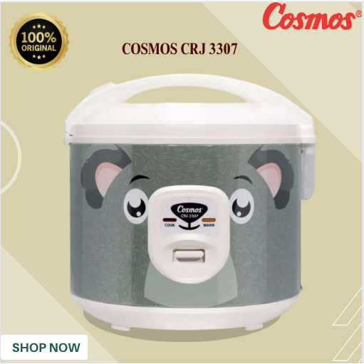 Cosmos Rice Cooker CRJ 3307 Koala - Penanak Nasi 1.8L CRJ 3307/CRJ3307/CRJ-3307/CRJ 3307/BERGARANSI