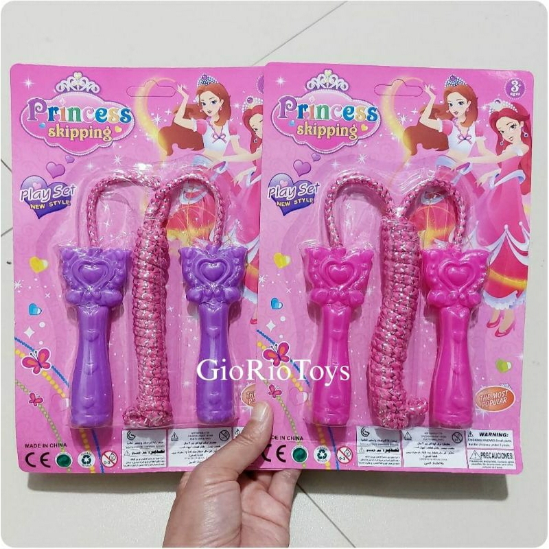 Mainan Anak Olahraga Lompat Tali Warna Karakter Princess Sport Skipping Jump Rope