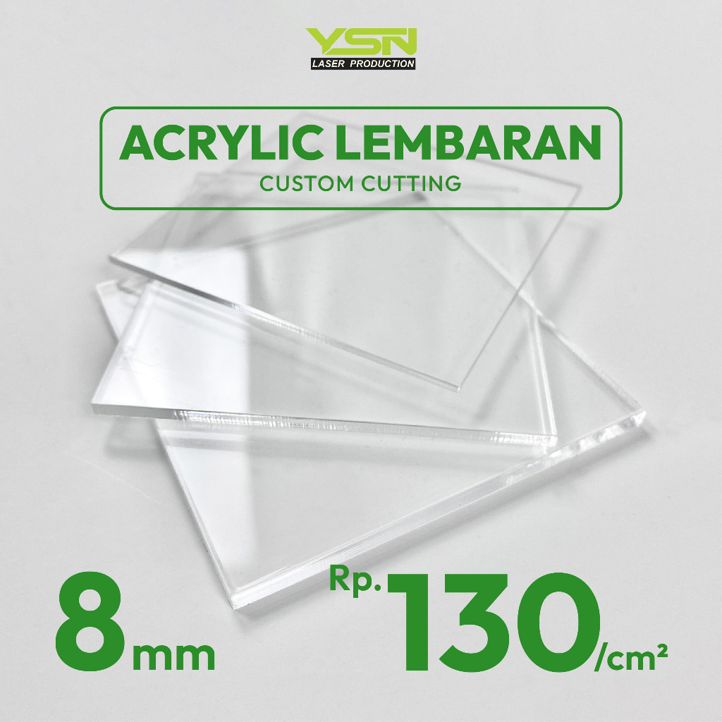 Acrylic Sheet I Acrylic Lembaran I Akrilik Custom Lembaran 8 mm