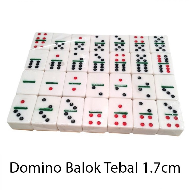el Keren Kartu Domino Balok Tebal 1 cm  Gaple QQ Mahjong DT288TH 8P
