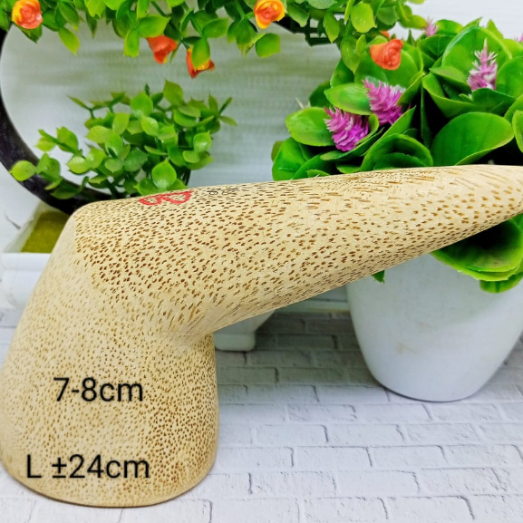 Ulekan akar bambu/brungki ukuran besar 7-8cm