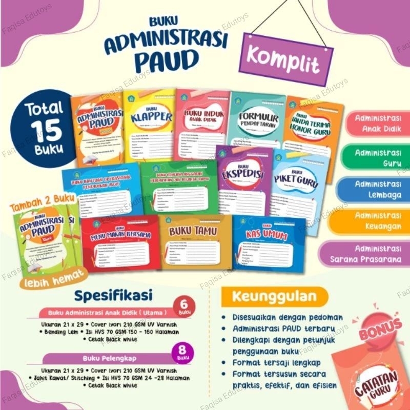 

BUKU ADMINISTRASI PAUD