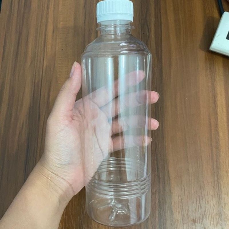 Botol Almond 500 ml / Botol Plastik / Botol Minuman / Botol Jamu