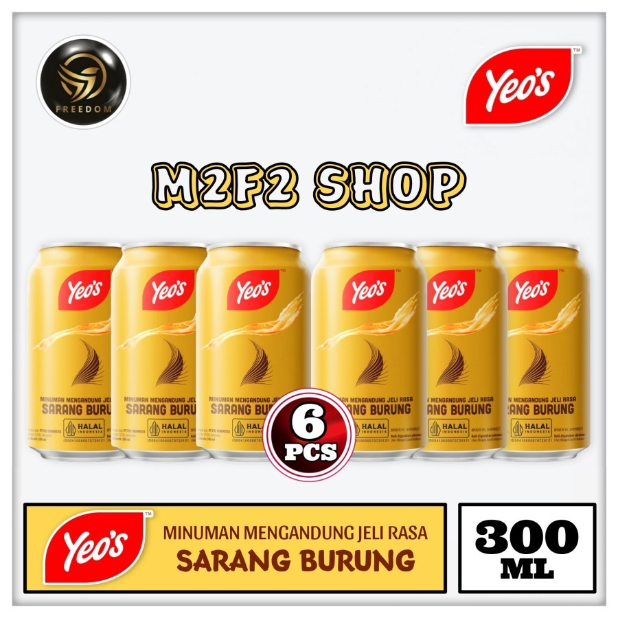 

Yeos Minuman Berperisa Sarang Burung Kaleng | Bird's Nest Flavoured Drink Can - 300 ml (Kemasan 6 Pcs)