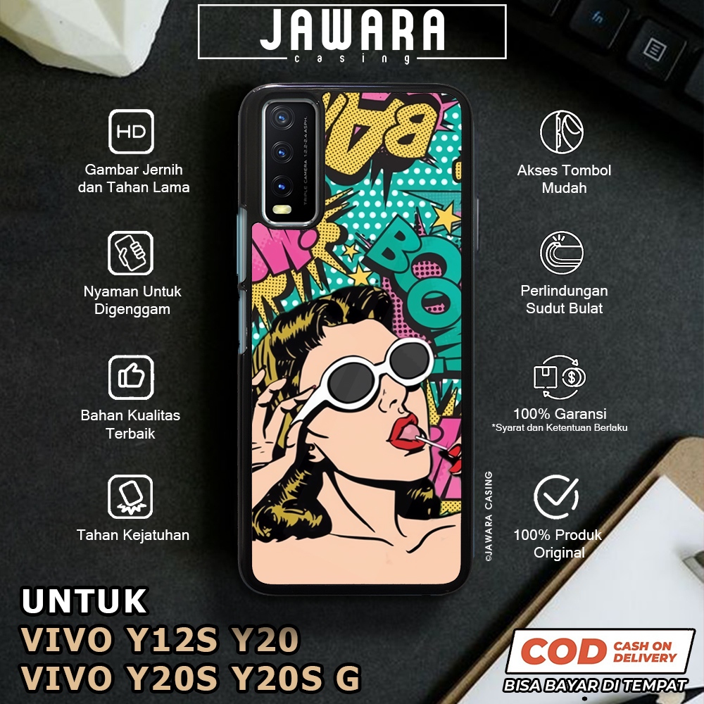 Case Vivo Y12S Y20 Y20S Y20S G Casing Vivo Y12S Y20 Y20S Y20S G [GIRL] Premium Glossy Case Hp Vivo J