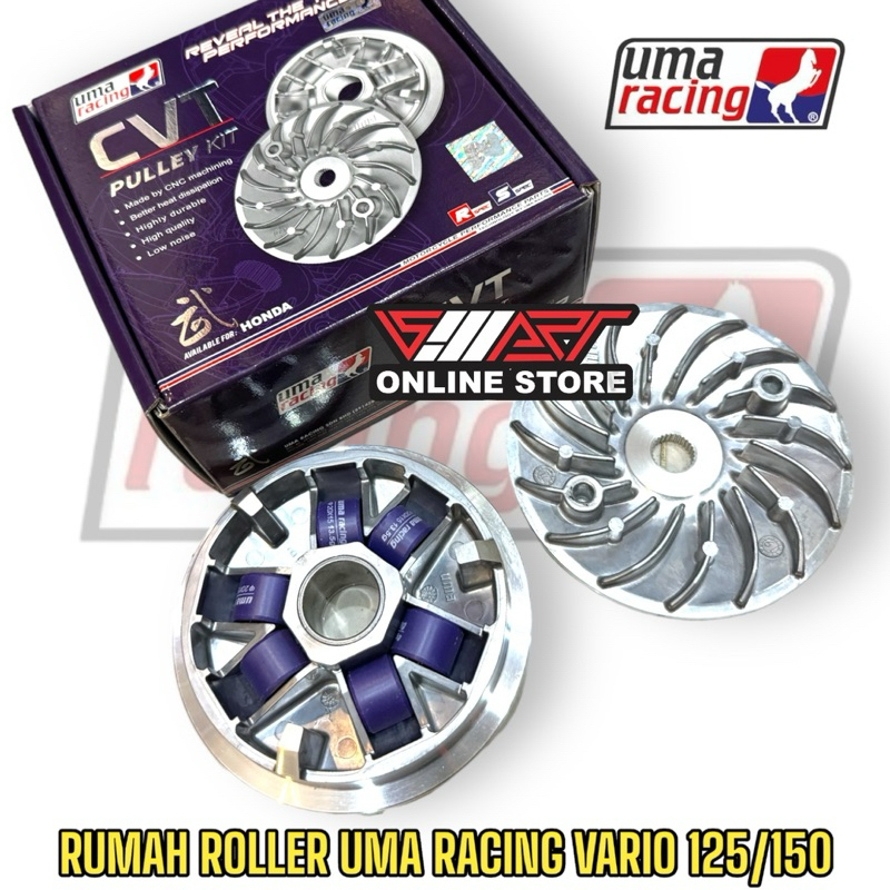 RUMAH ROLLER UMA RACING VARIO125 /150 / PULLEY SET UMA RACING VARIO 125 / 150 / PCX