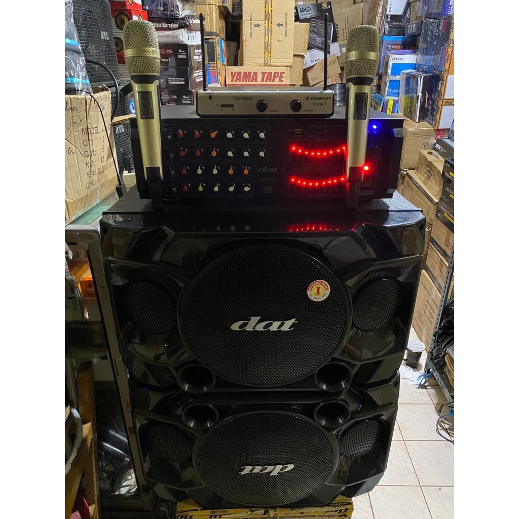Paket Sound Karaoke DAT 10inch komplit free breket dinding