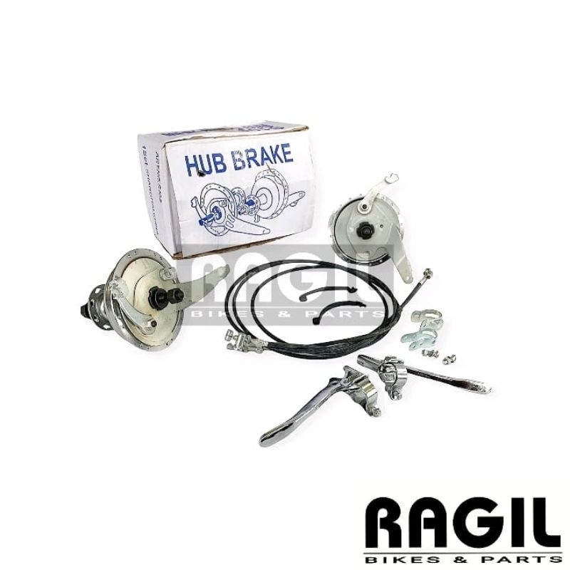 REM TROMOL SEPEDA JENGKI MERK PHOENIX TEROMOL DEPAN BELAKANG SET KABEL HANDLE PAKET KOMPLIT BESI SEP