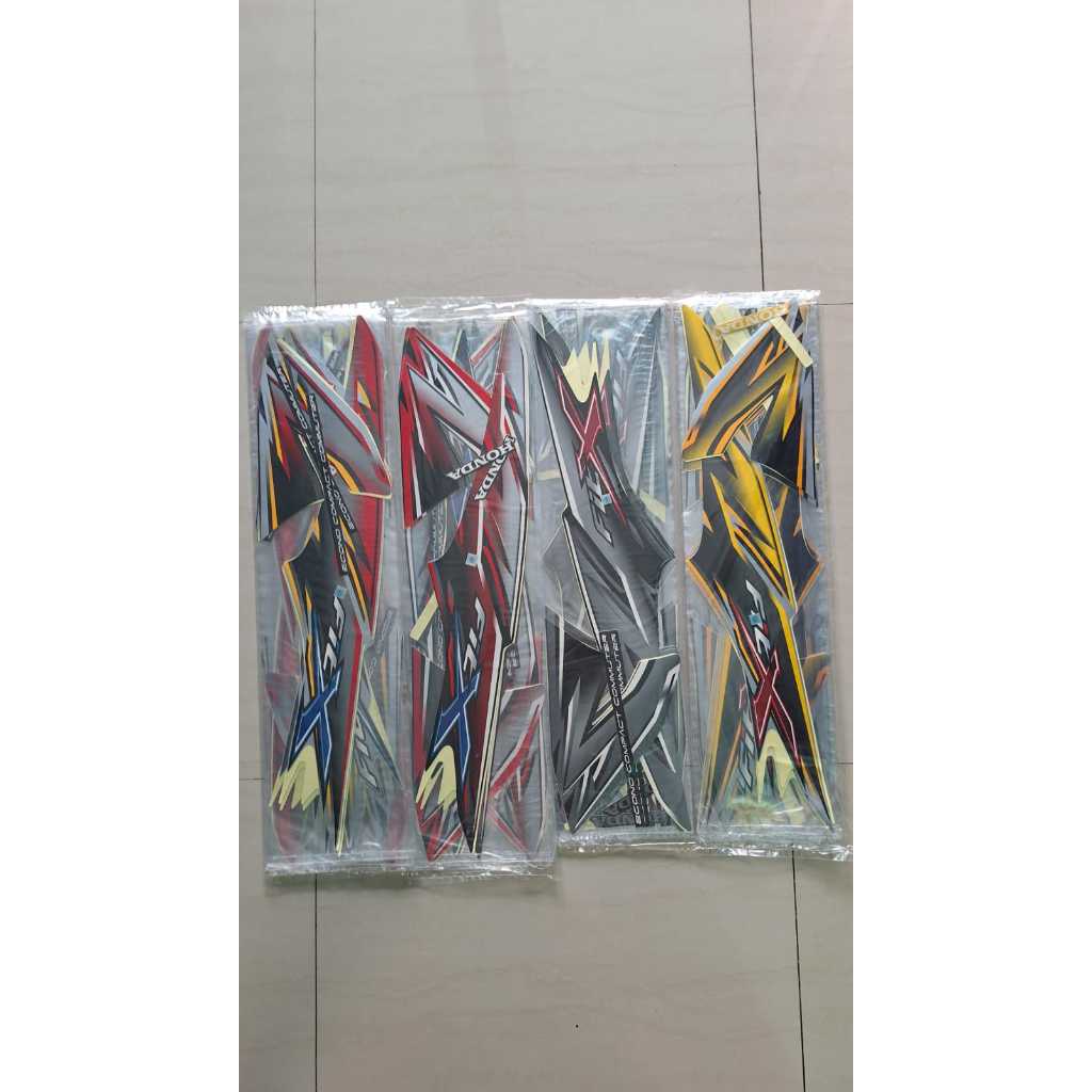 striping original motor honda supra fit x tahun 2008