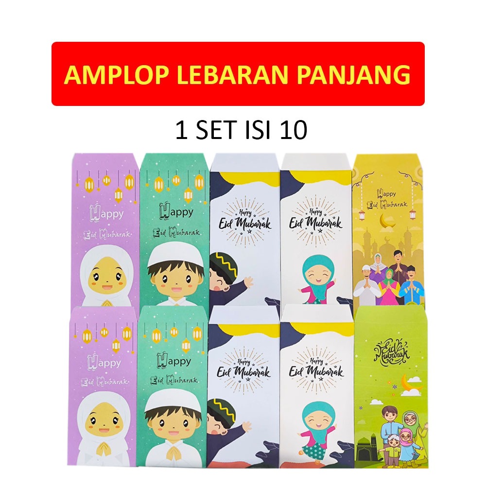 

1 Set 10 Pcs Amplop Idul Fitri Panjang Gambar Kartun Hijab Muat Uang Kertas Tanpa Dilipat Amplop Lebaran Haji Lucu Gambar Anak Soleh Angpao Angpau Ampao Ampau