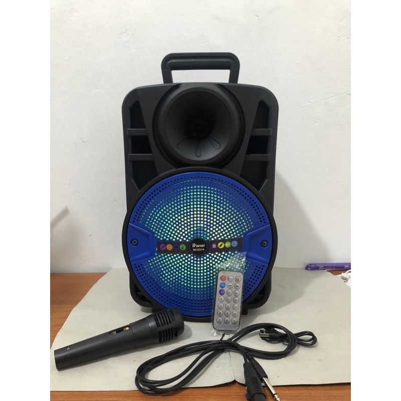 Speaker bluetooth portable 8inch ifanci SM 815 bluetooth bonus microphone