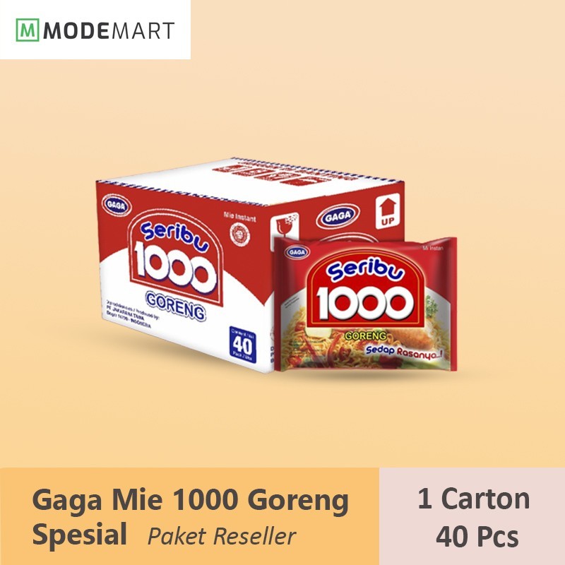 

Gaga Mie 1000 Goreng Spesial 50 gr - 1 Dus 40 pcs / Paket Reseller