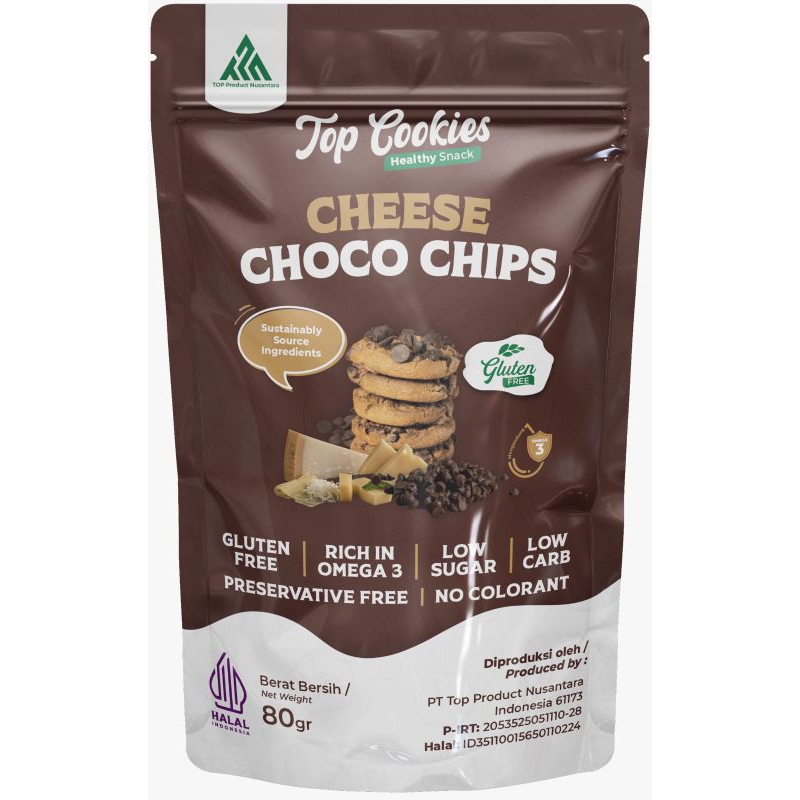 

TOP COOKIES CHEESE CHOCO CHIPS GLUTEN FREE 80GR