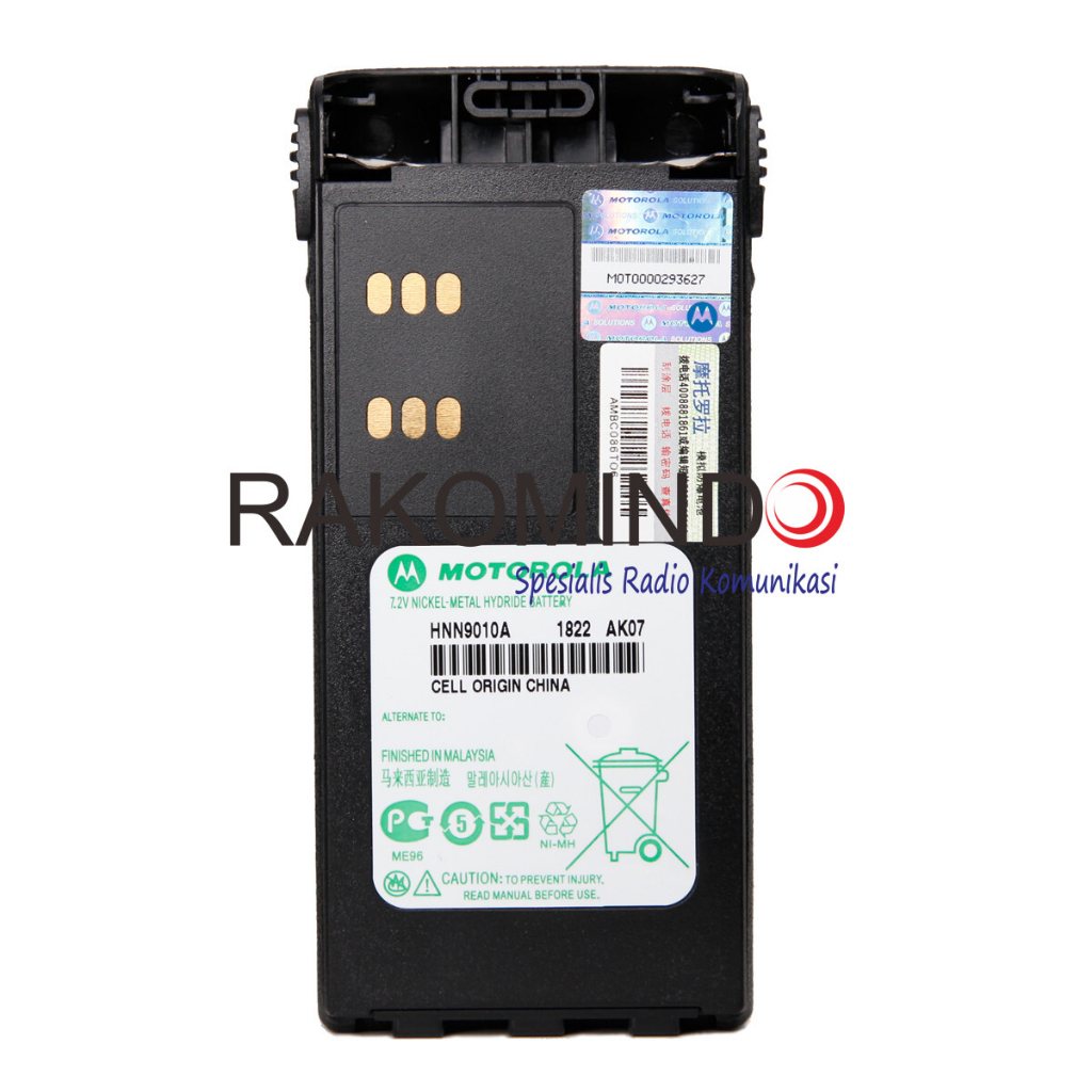 Baterai HT Motorola HNN9010A Original Batre Handy Talky Motorola GP328IS