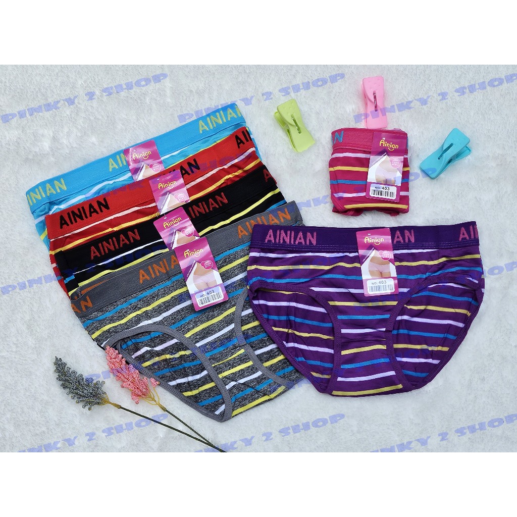CELANA DALAM WANITA KARET LEBAR MOTIF SALUR