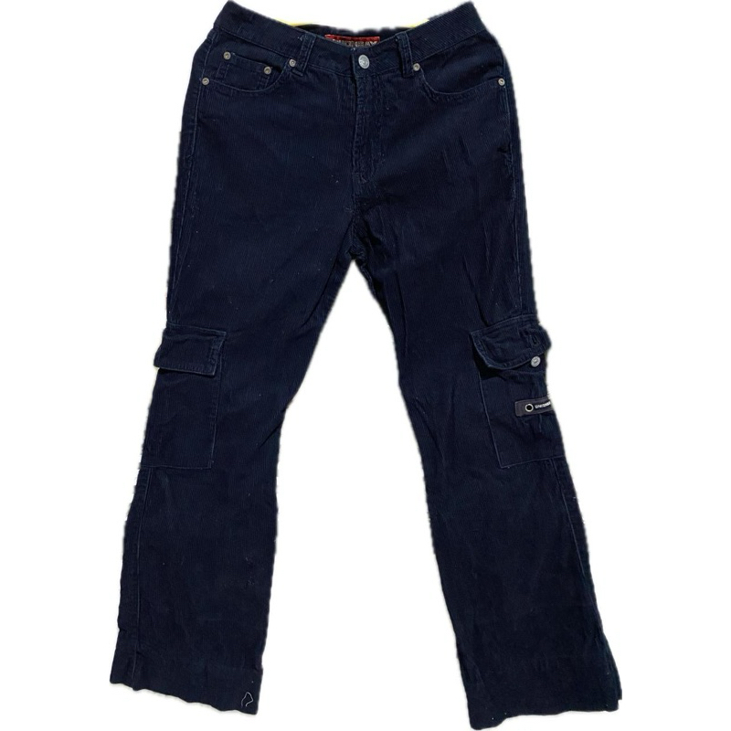 Celana corduroy wanita pants vintage Y2K