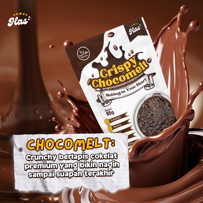 

Crispy Chocomelt Sereal Crunchy Cokelat Kemasan Ecopack 85g