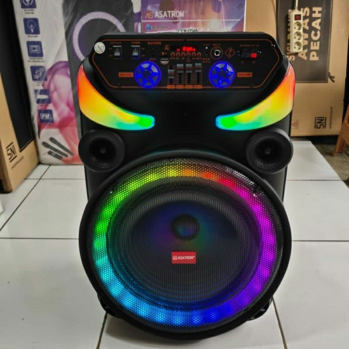 SPEAKER PORTABLE MEETING ASATRON BAYERN ORIGINAL ASATRON 15 INCH FREE MIC