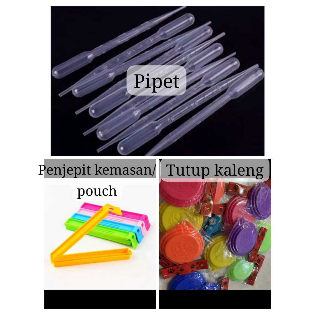 Penutup Makanan Kaleng / penjepit makanan pouch / pipet membantu makanan kucing / Kucing Anjing Maka