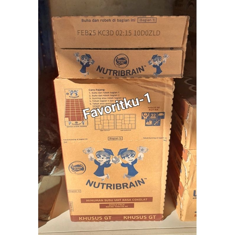 

Frisian Flag Bendera NutriBrain Susu UHT Cokelat 115 ml. 1 Dos Isi 36 Pcs.