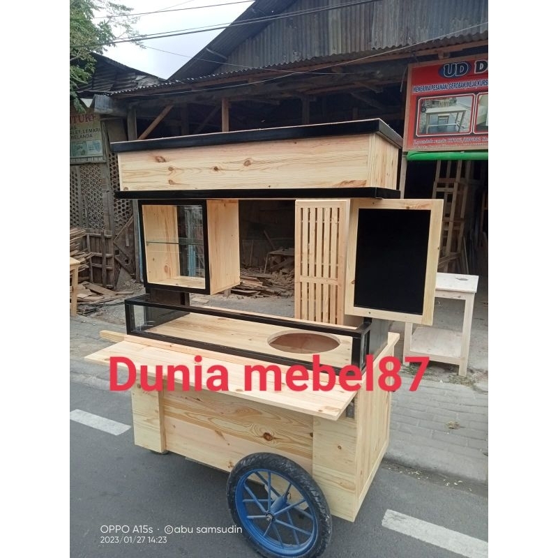 GEROBAK BAKSO GEROBAK KAYU JATI MURAH