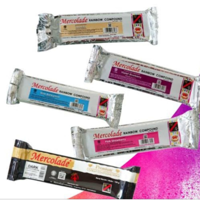 

Mercolade coklat batang / mercolade ranbow compound