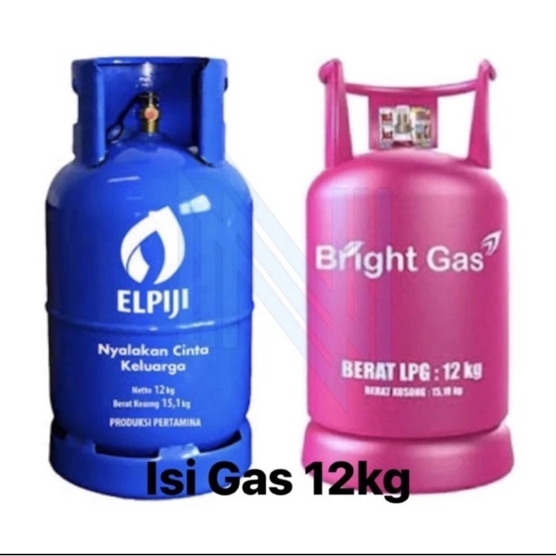Isi Gas Elpiji LPG / Bright Gas 12kg Termurah