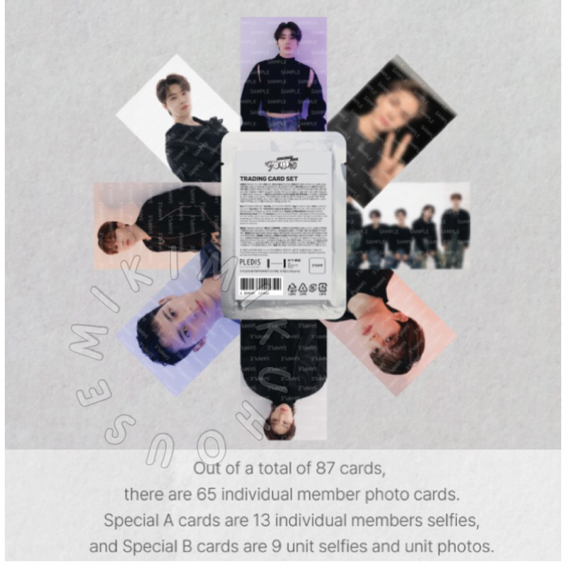 READY STOCK SEVENTEEN FOLLOW AGAIN TRADING CARD SET MERCHANDISE OFFICIAL PHOTO CARD SEVENTEEN PHOTOC