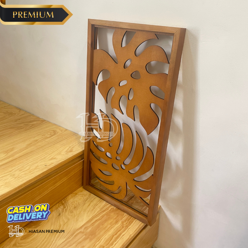 Hiasan dinding Aesthetic Kayu Tempel Wall decor Hiasan Kayu Informa Rumah Dekorasi Rumah Ruang Tamu 