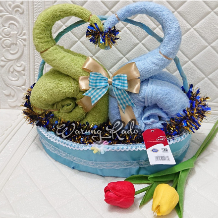 HANTARAN SESERAHAN PERNIKAHAN PAKET HANTARAN PARCEL HANDUK COUPPLE