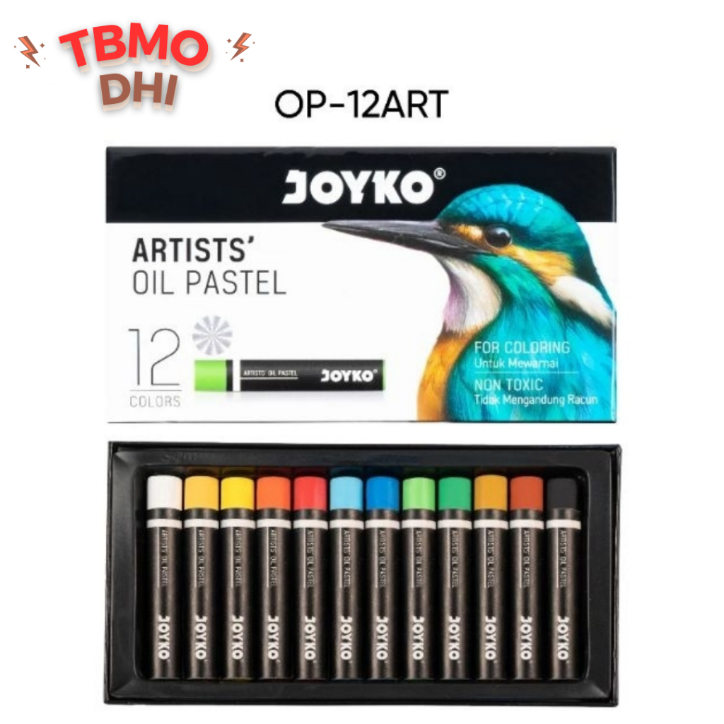 

Joyko Artist Oil Pastel OP-12ART / Crayon 12 Warna
