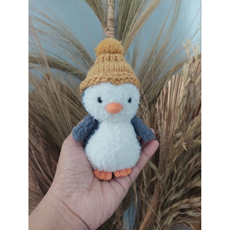 Jellycat Wee Winter Mustard Penguin