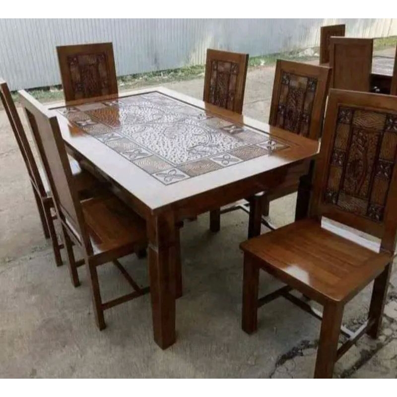 Set Meja Makan Jati Jepara
