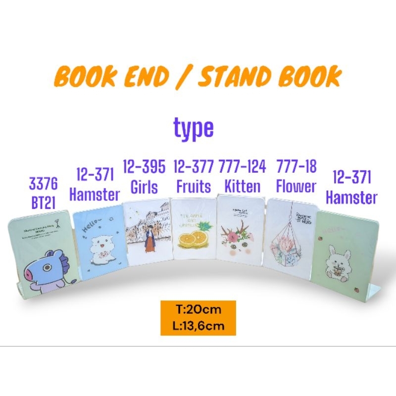 

Stand book Fancy / Book End / Pembatas Buku Besi Motif Fancy 1 Set