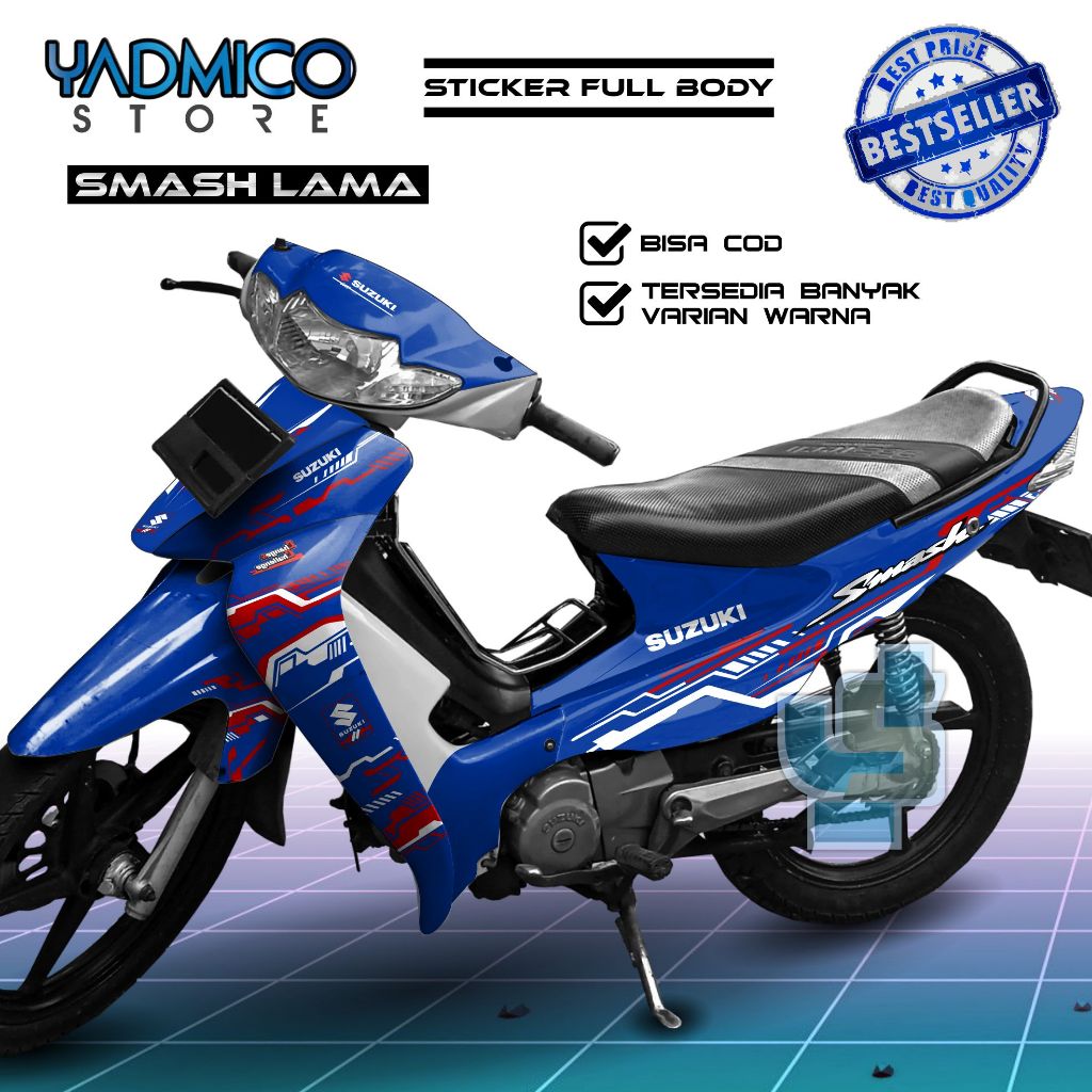 【PROMO】Decal Smash 110 SR Full Body - Stiker Motor Smash 110 Lama Fullbody - Dekal Smash 110 Old - S