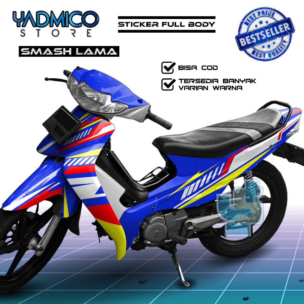 【PROMO】Decal Smash 110 SR Full Body - Stiker Motor Smash 110 Lama Fullbody - Dekal Smash 110 Old - S