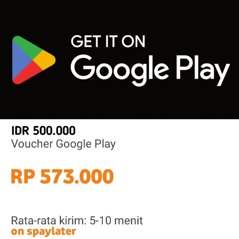 

Topup Saldo Google Play IDR 500