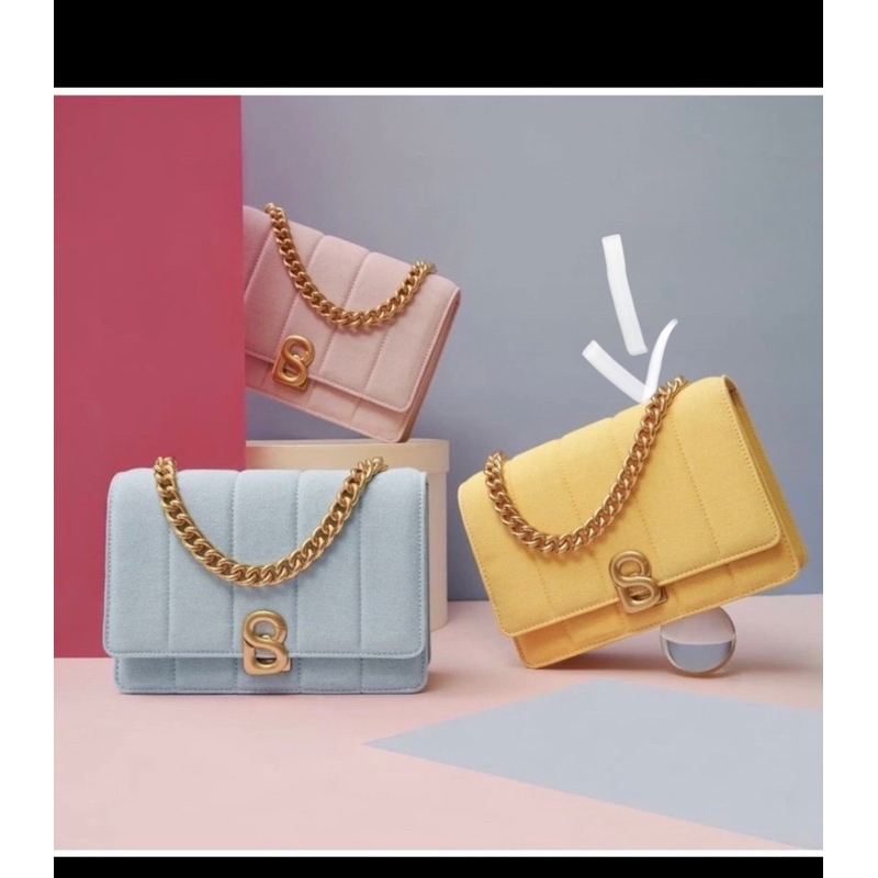 Nora bag denim buttonscarves (preloved)