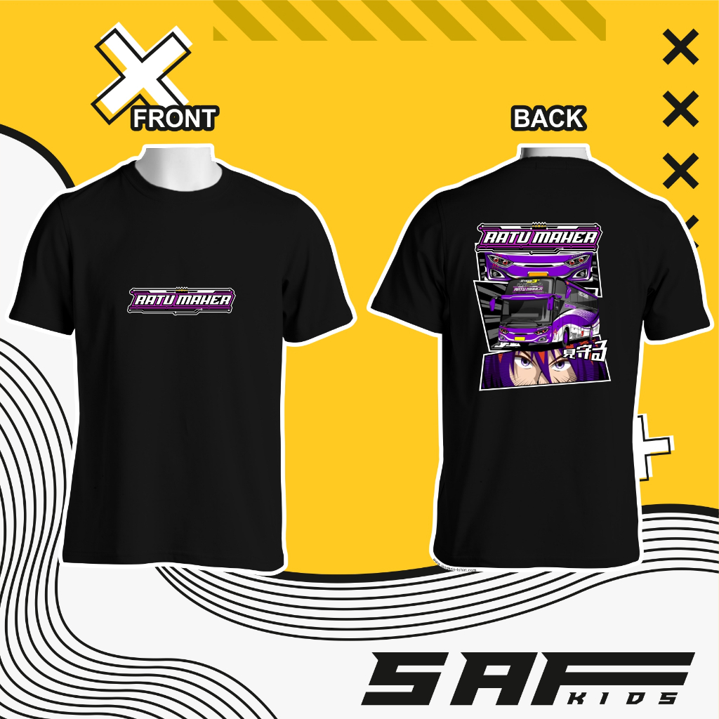 FREE STICKER | RATU MAHER SERIES KAOS ANAK BUS MANIA BIS TELOLET BASURI STYLE
