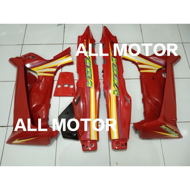 Cover Body Vega Old Vega R lama Merah Full Set Cover Bodi Yamaha Vega r Lama Old