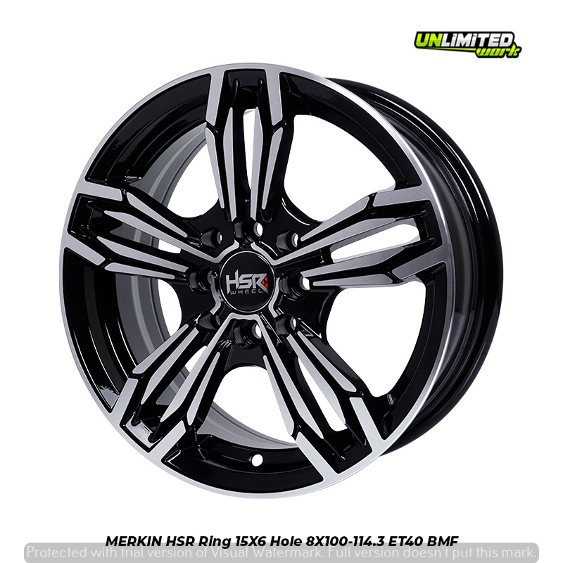 Velg HSR MERKIN Ring 15 Avanza Xenia Brio Jazz Agya Warna Two Tone R15