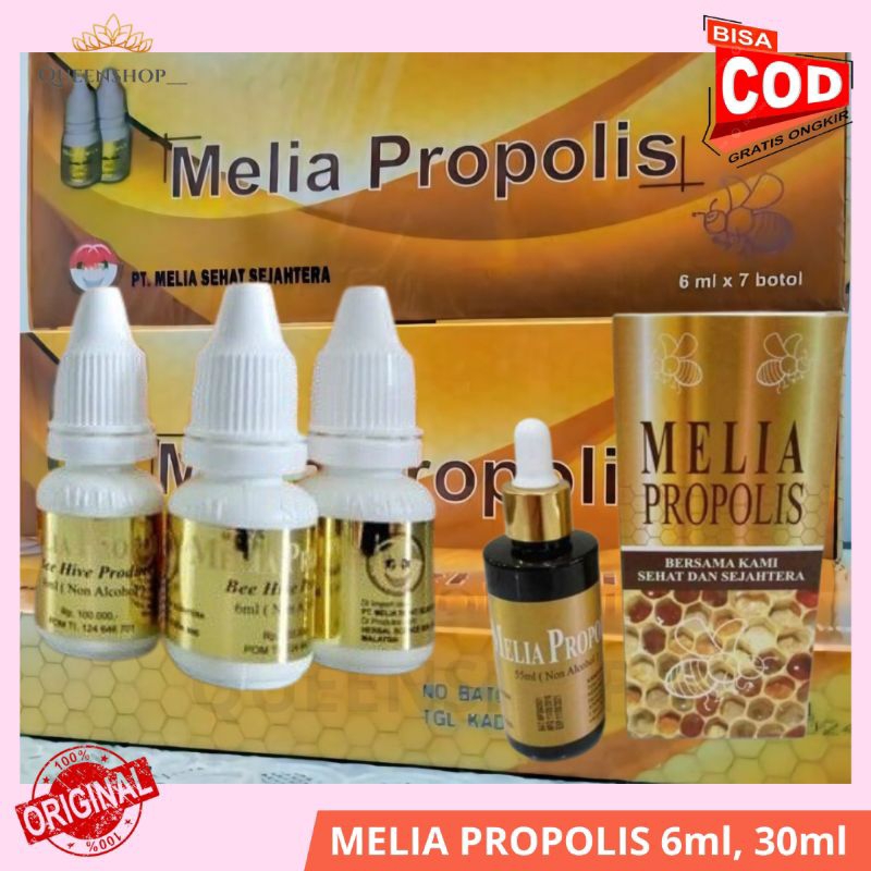 PROPOLIS MELIA 30 ML DIJAMIN ASLI ORIGINAL / PROPOLIS MELIA ORIGINAL 6 ML / Melia Propolis Original 
