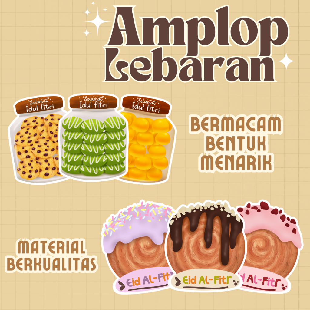 

Amplop Lebaran 2024 Cromboloni unik Aesthetic Lucu Premium