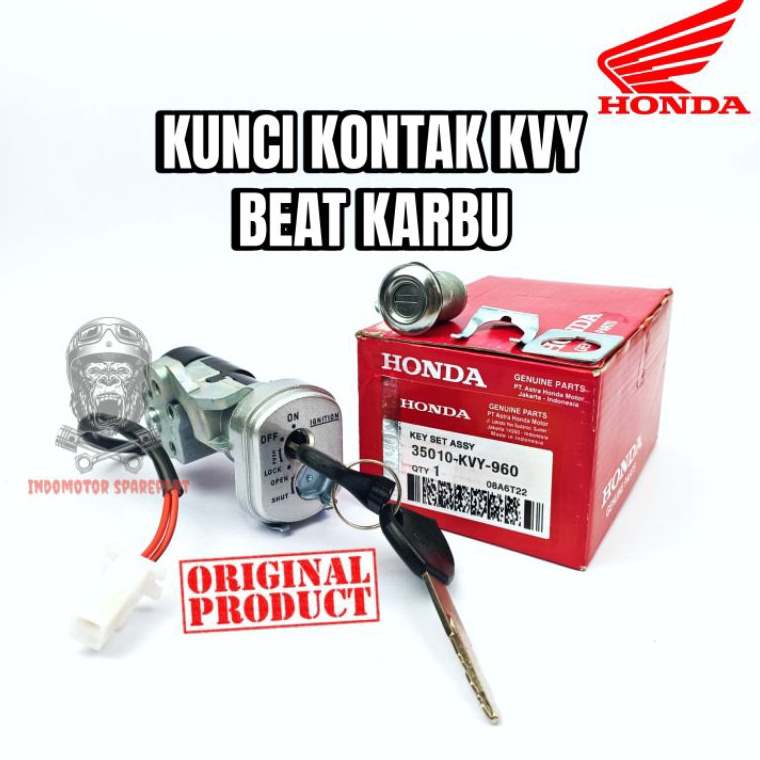 Terpercaya Kunci Kontak asli Set  Kunci Jok Beat Lama Beat Karbu KVY