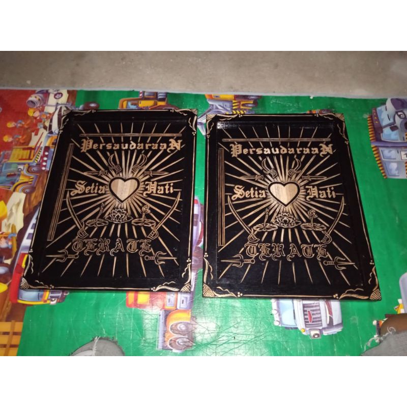 FIGORA PSHT KAYU JATI/PIGORA PSHT FULL KAYU JATI/PIGORA FULL UKIR /PIGORA FREE CUSTOM/PIGORA 30X40