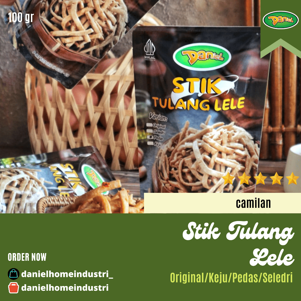 

Stik Tulang Lele 80gr Pouch | Daniel Home Industri